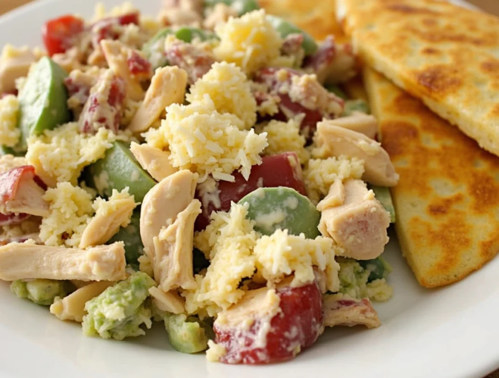 A selection of low-carb chicken salads from Chicken Salad Chick, perfect for keto and low-carb diets without sacrificing flavor.